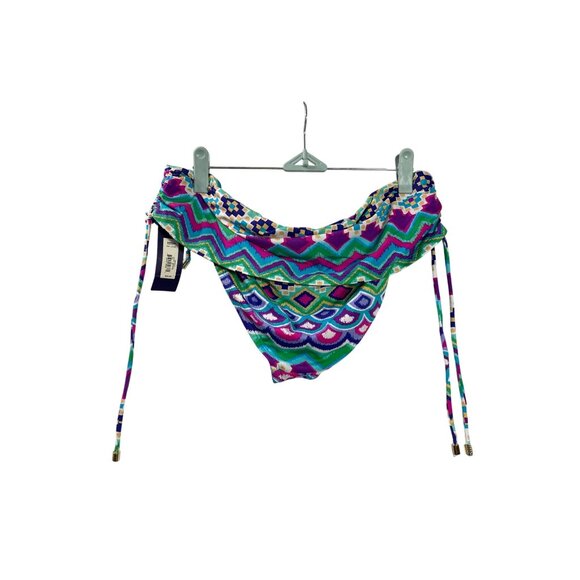 Womens Apt. 9 Multicolor Geometric Bikini Bottom Size L New - Picture 2 of 6